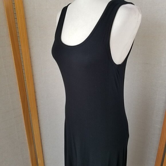 Spense Black Maxi Tank Dress Size Small Eyelet Trim - Picture 5 of 8